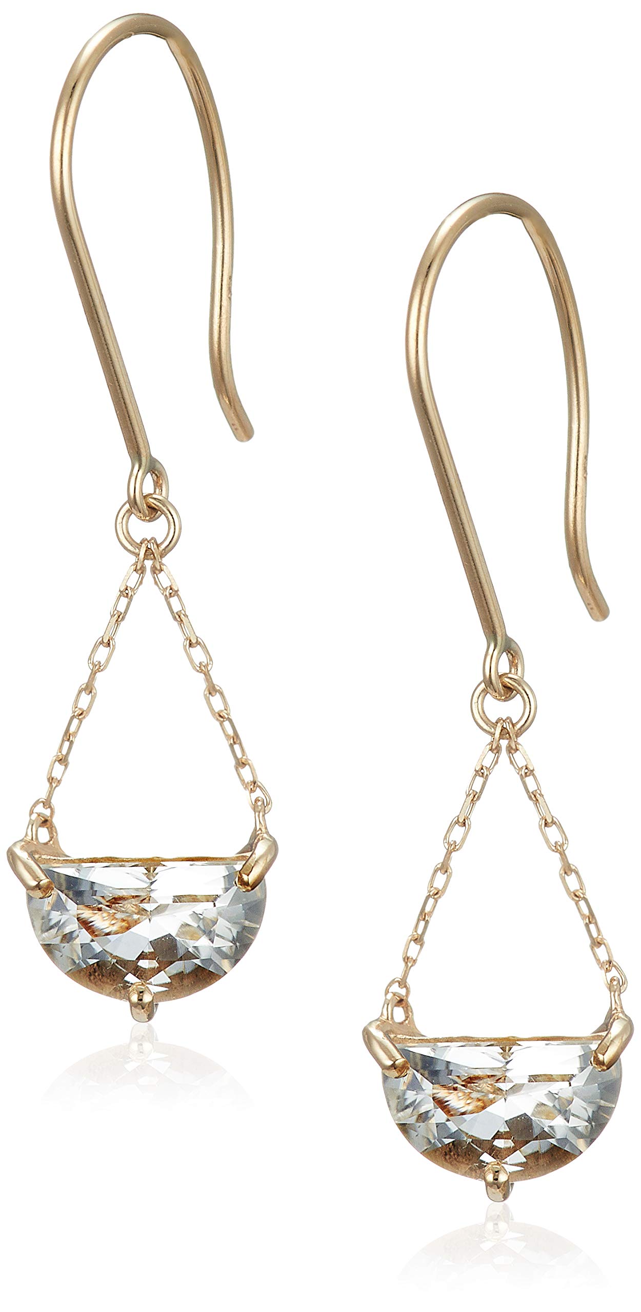 Amazon.co.jp: [Official] ESTELLE Women's Earrings K10 Yellow Gold