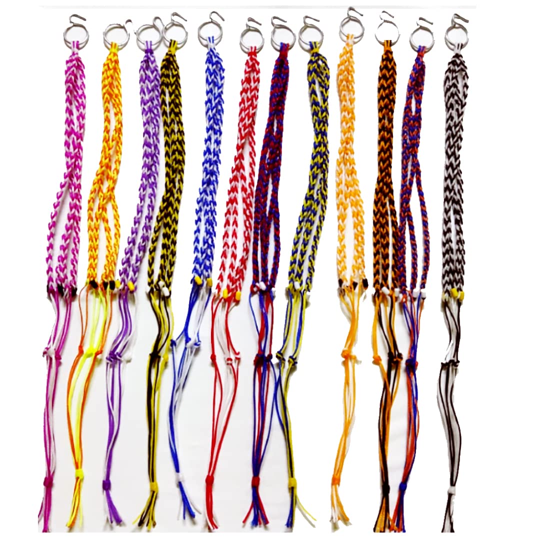 Dual Color Plant Hangers with Out Pot |Nylon Plant Hanger Rope |Rope Flower Pot Holder for Indoor Outdoor Balcony Garden |Pack of 3 (24 inches) (B0B8T5R5VT) Amazon Price History, Amazon Price Tracker
