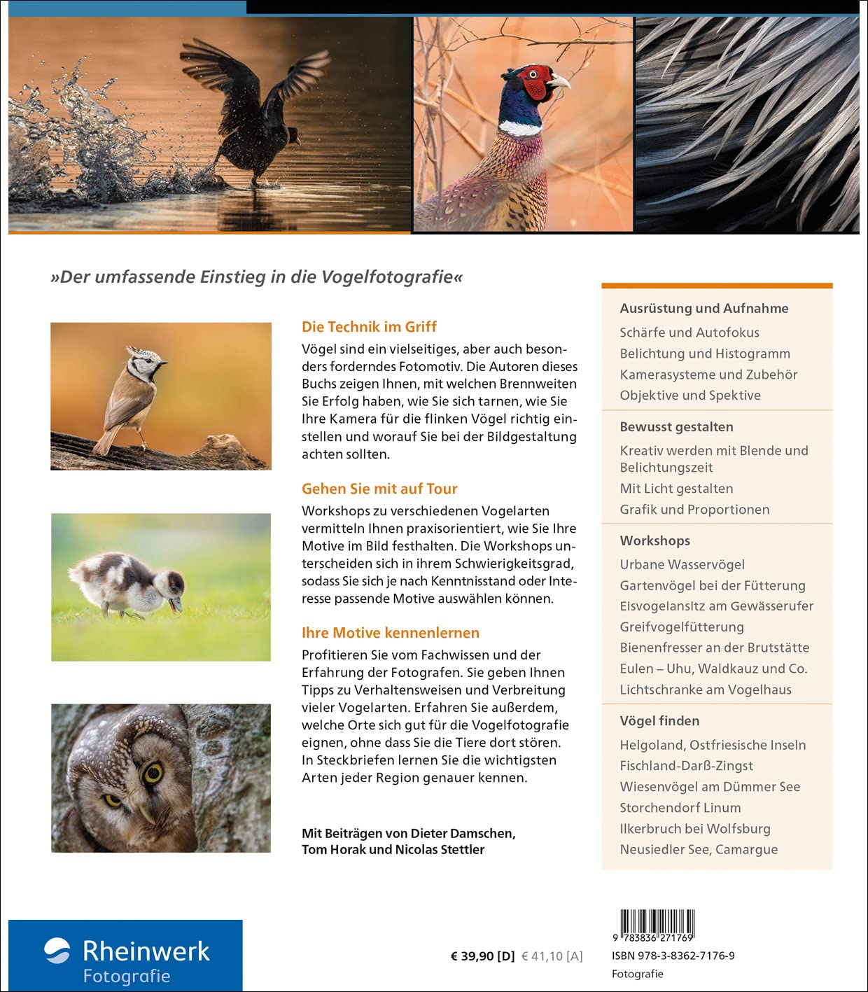 Vogelfotografie: Die große Fotoschule. Ihr praktischer Einstieg: Ausrüstung, Aufnahmetechnik, Bildgestaltung. Mit artenspezifischen Informationen