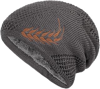 WTfbeusd Men's hats Men's winter knitted hats warm and velvet thick cotton caps riding windproof caps (Colour Name : 4, Size Name : ONE SIZE)