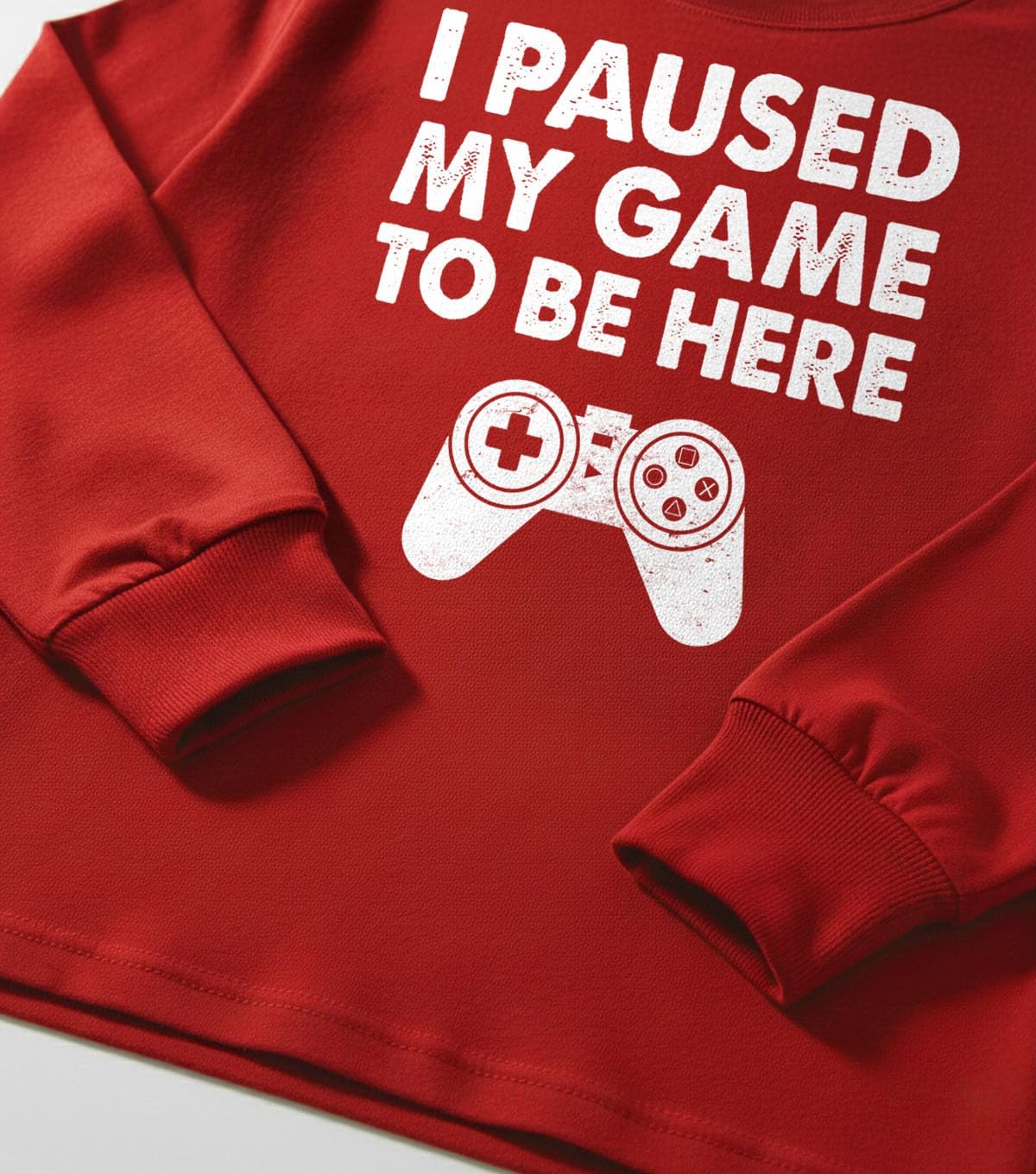 Tstars I Paused My Game to Be Here Sweater - Funny Gamer Long Sleeve Shirt for Boys and Girls - Youth Gaming Gift - Image 7