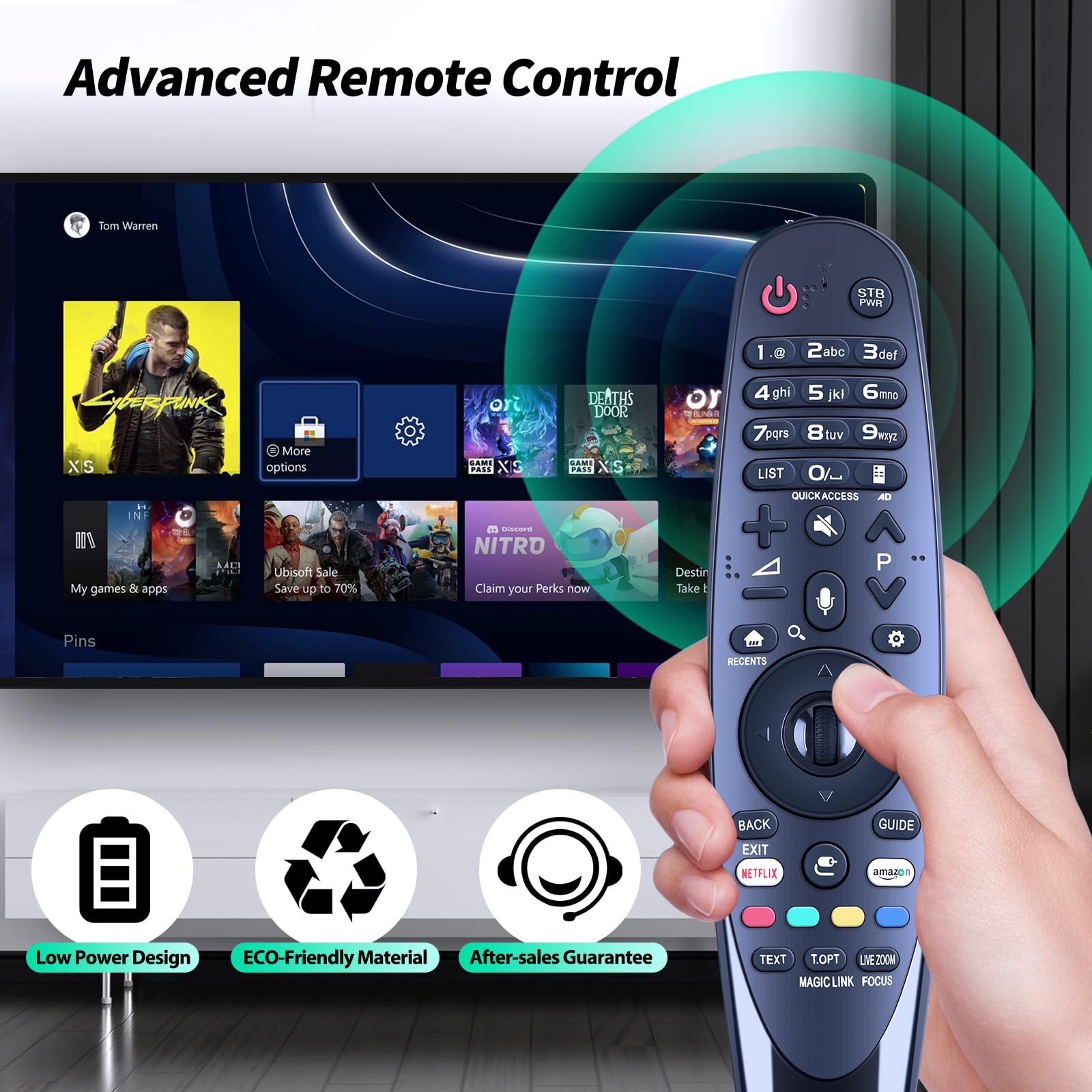 PERFASCIN AN-MR650A Replacement Voice Remote Control For LG Smart TV Models