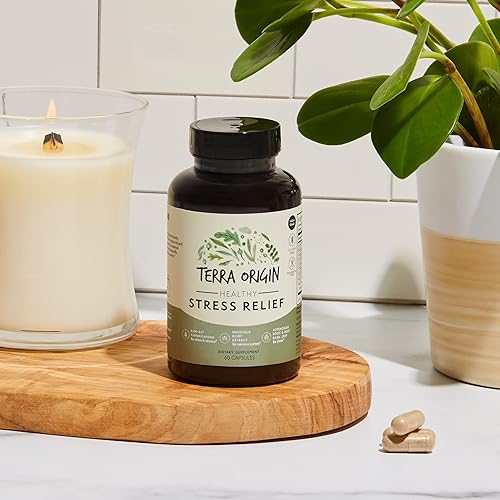 Miniatura 4 de TERRA ORIGIN Suplemento para el estrés saludable | 60 cápsulas | KSM-66 Ashwagandha orgánica, L-teanina, extracto de rodiola, raíz de astrágalo y