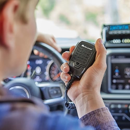 Miniatura 4 de Midland - Radio bidireccional GMRS MicroMobile de 50 vatios - 8 canales repetidores, 142 códigos de privacidad, escaneo meteorológico NOAA + alerta