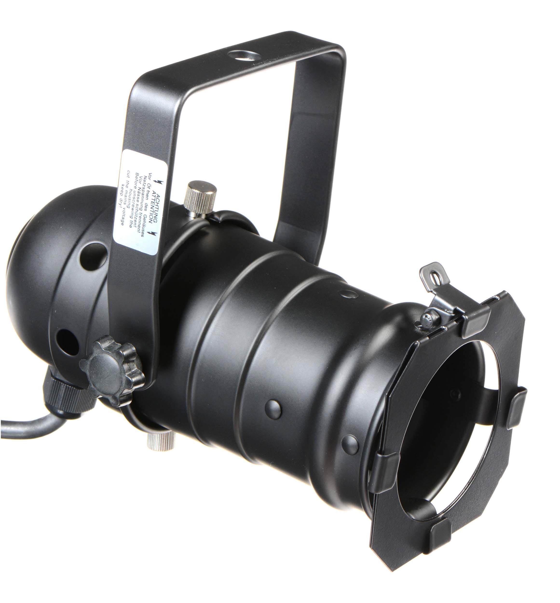 Odyssey LSPAR20B PAR 20 Light Fixture with safety warning label