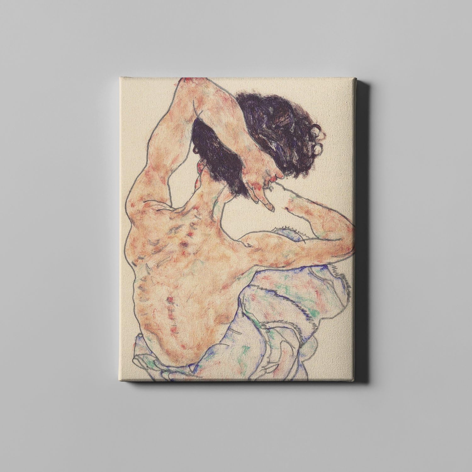 Toile de galerie Egon Schiele grand format XL tableau decoration murale salon