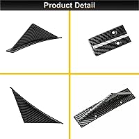 Vista 4 de Juego de 4 piezas de difusor de parachoques trasero de forma curvada universal de alerón de tiburón, juego de decoración de ala de labio, fibra