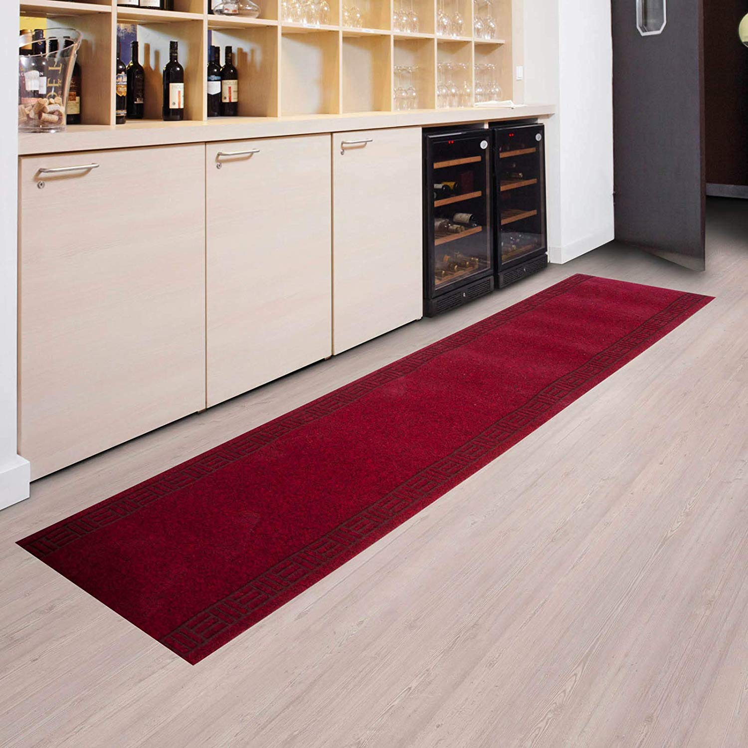 Casa Pura Zerbino Tango Antiscivolo – 100% Polipropilene, Colore Rosso, Disponibile In Varie Misure, Per Ingresso, Cucina O Ufficio - 3