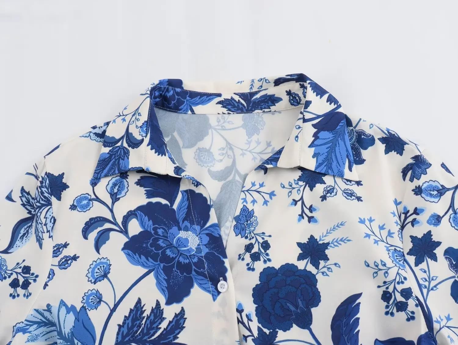 Vestido de verano holgado para mujer, con cinturón, estampado floral, mangas 3/4, vestido largo midi