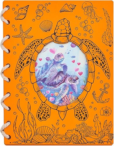 WADORN Tarjeta de madera de tortuga marina, tarjetas conmemorativas de madera de 5.9 x 7.8 pulgadas, tarjeta de felicitaciĂłn de animales, regalo WADORN Tarjeta de madera de tortuga marina, tarjetas conmemorativas de madera de 5.9 x 7.8 pulgadas, tarjeta de felicitaciĂłn de animales, regalo