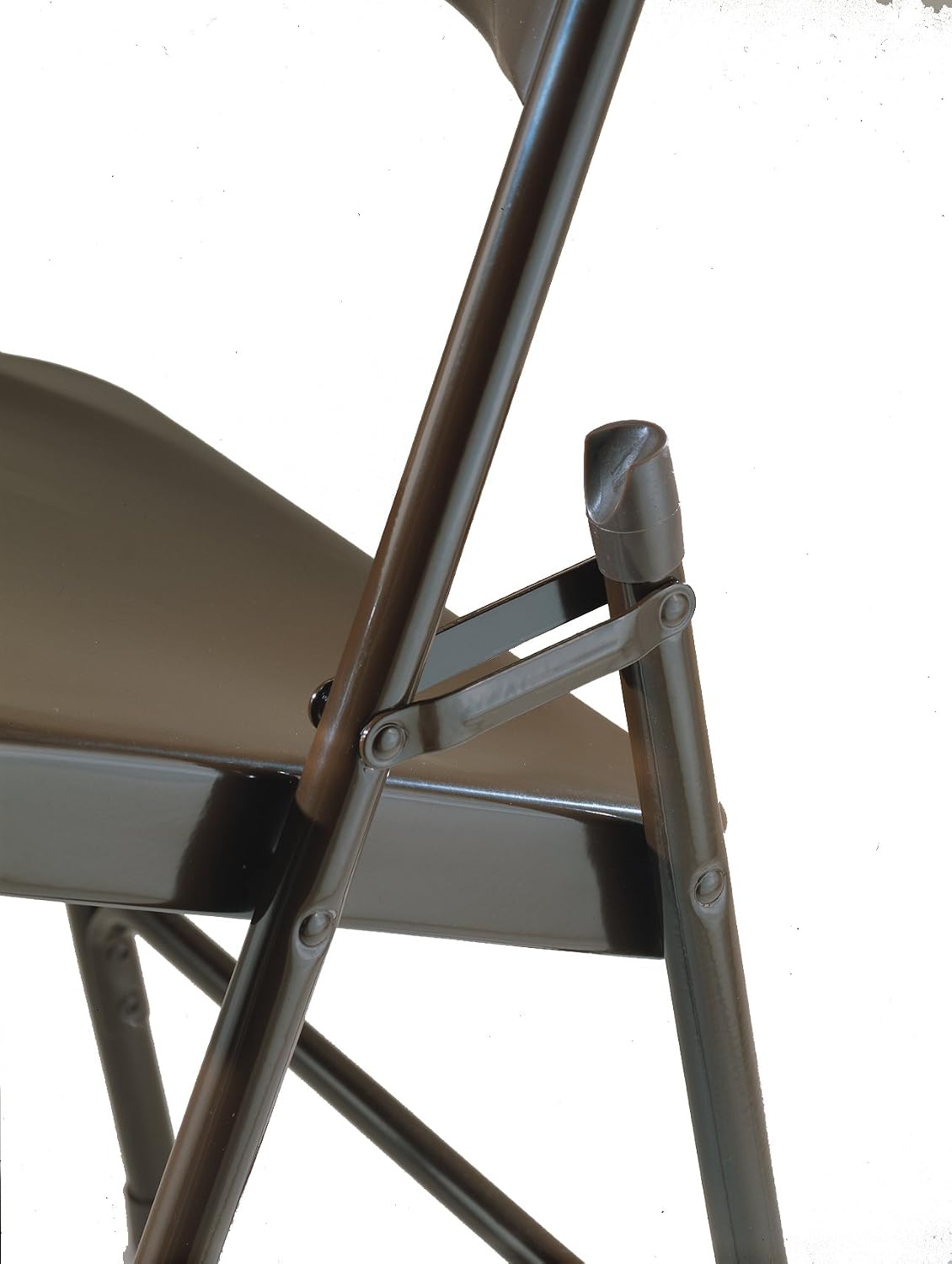 Commercial Fabric Padded Folding Chair, Triple Cross Bracing, Quad Hinging, 300 lb Tested, 4 Pack (Black)