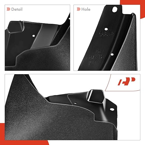 Miniatura 7 de A-Premium Juego de 4 unidades de guardabarros con accesorios compatibles con Hummer H3 2006 2007 2008 2009 2010, Sport Utility, color negro,