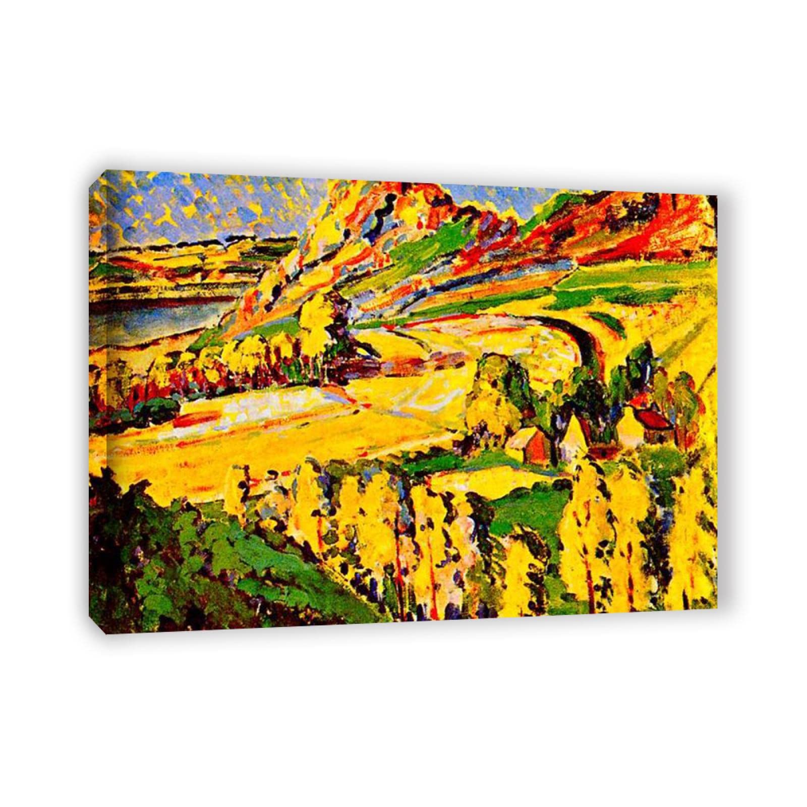 Emily Carr Pintura Reproducción de Carteles Cuadro en lienzo-impresión Obras de Arte-listo para colgar Cuadros famosos impreso sobre lienzo(Otoño en Francia)50x70cm(20x28in)Enmarcado