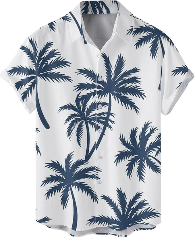 Set Uomo Estate - Camicia E Pantaloncini 2 Pezzi Sportivo Casual