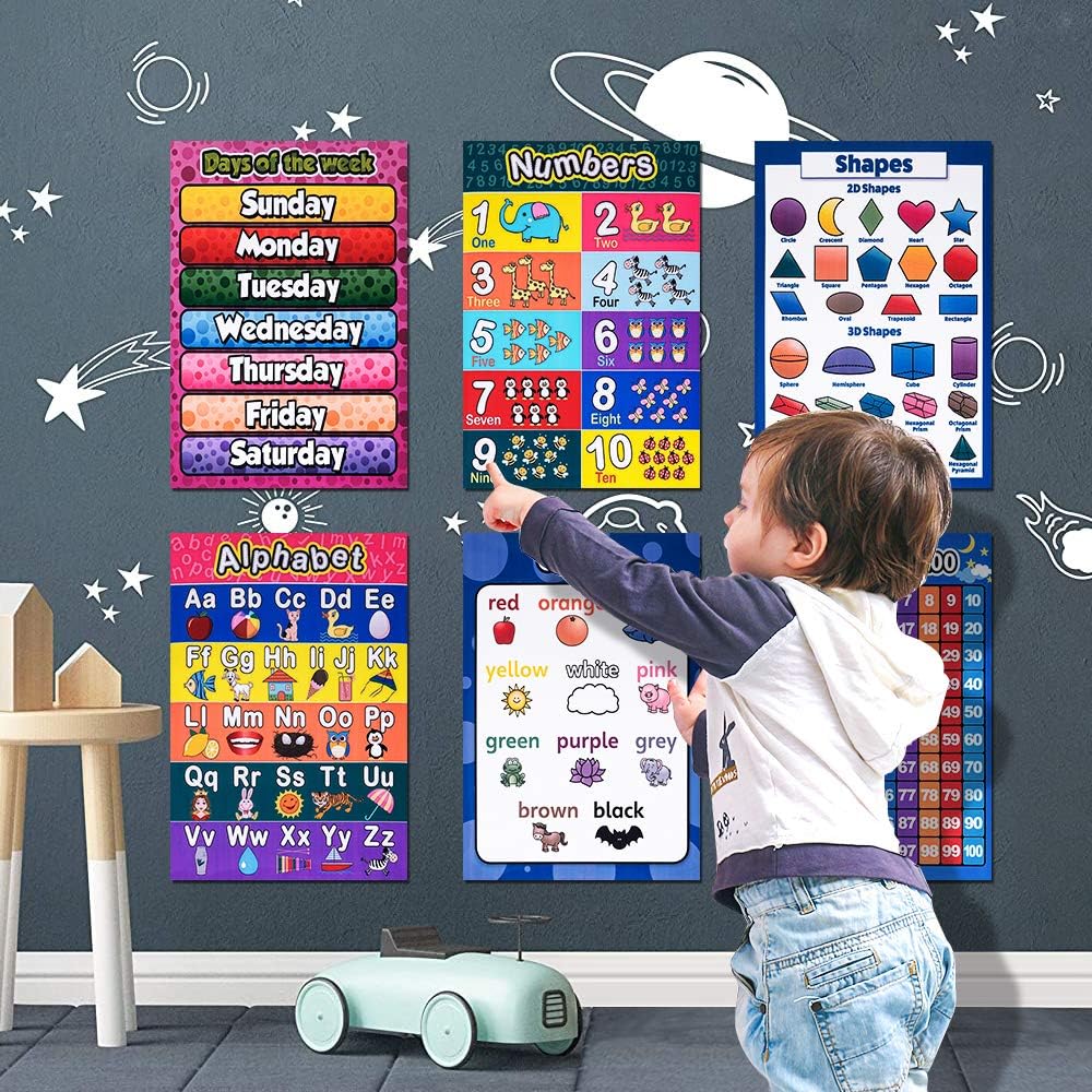 Bеѕt Cуbеr Dеаlѕ 🔥 SUNNYPIG Preschool Learning Toy Alphabet Poster for Toddler Girls Homeschool Kindergarten - Ideal Learning Gift for Kids