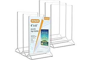 MaxGear Acrylic Sign Holder for Any Surface