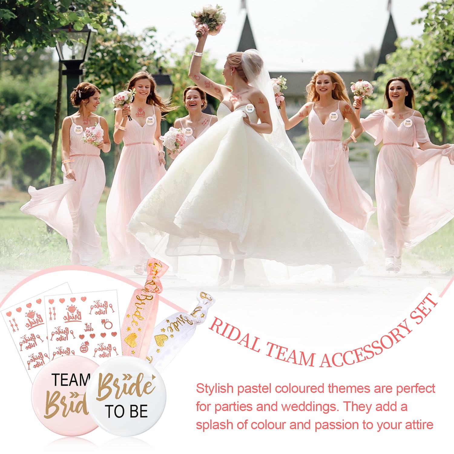 Kit Addio Al Nubilato Sposa - 24 Pezzi Con Occhiali Cuore E Braccialetti