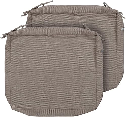 Magpie Fabrics Juego de 2 fundas de cojín para patio (solo funda de repuesto, sin relleno), funda de cojín impermeable para interiores y exteriores