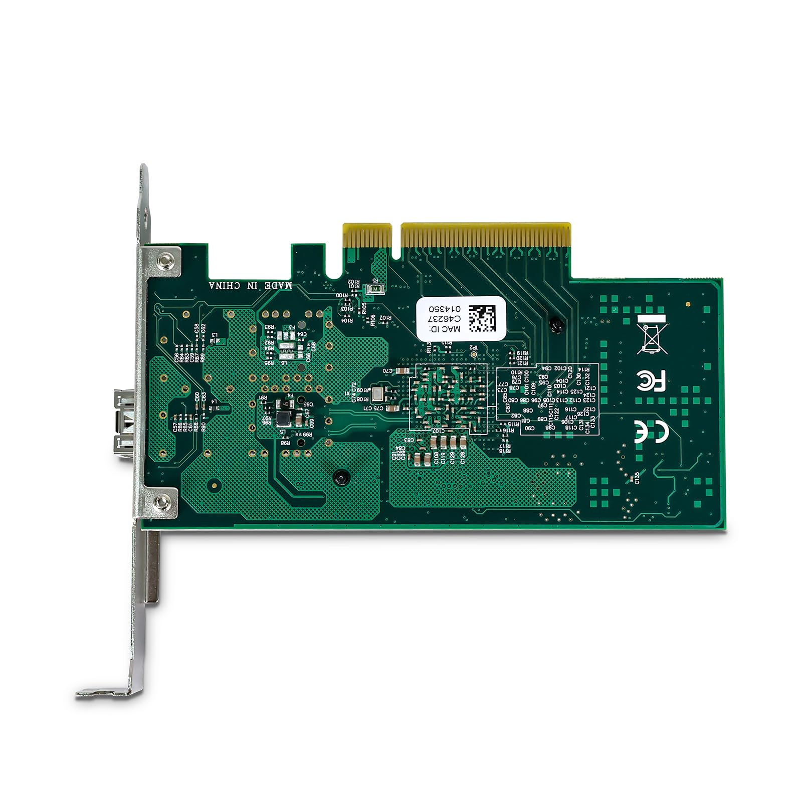 Carte Réseau 10GbE Ethernet PCIE pour Intel X520-DA1-82599EN Chip, Single SFP+ Port NIC Card, 10Gbit PCI Express x8 LAN Adapter, 10Gb NIC pour Windows Server, Win7/8/10, Linux