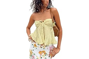 Trendy Pastel Yellow Tube Top