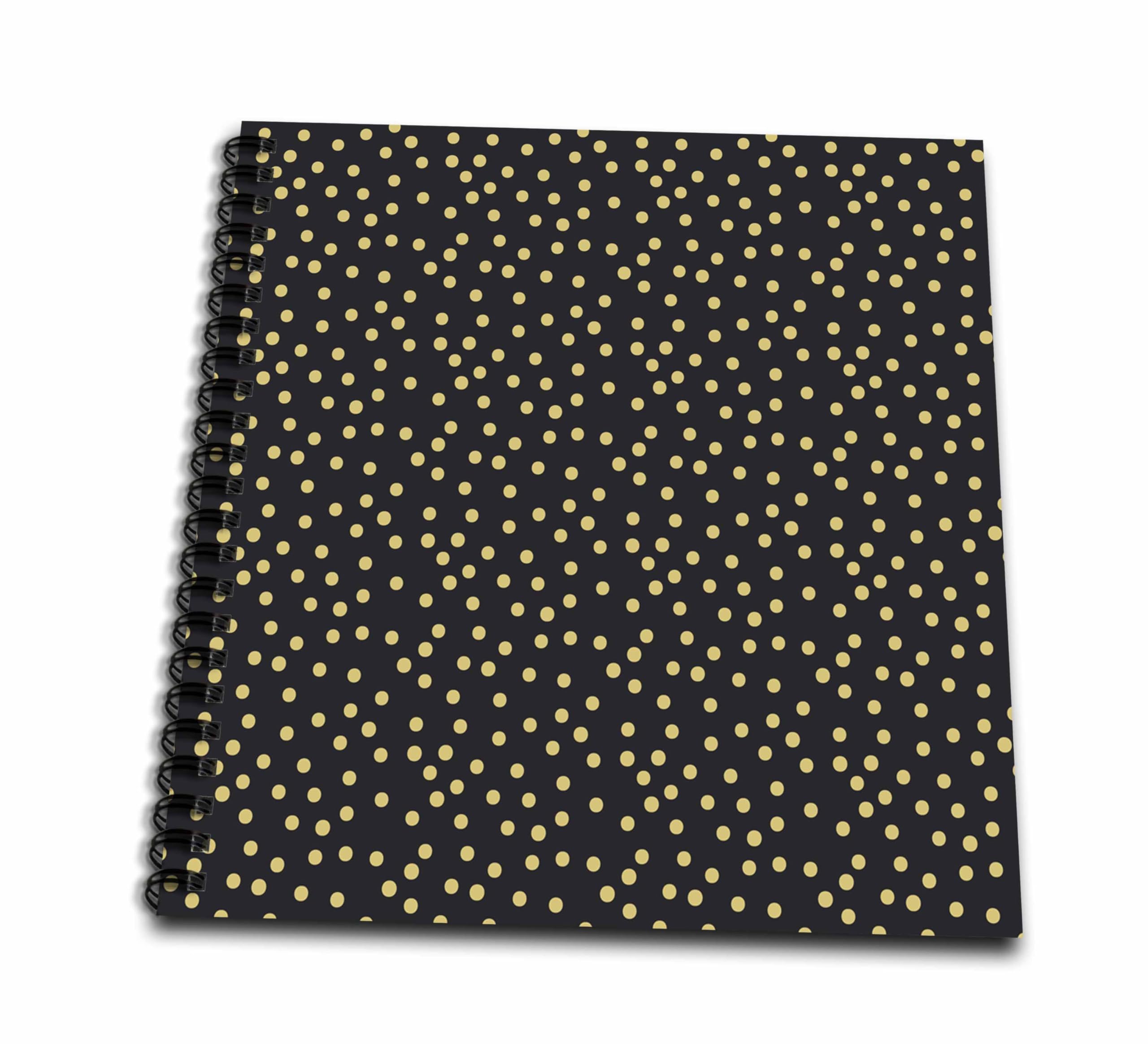 Livre de dessin doré confetti noir pour libérer votre créativité