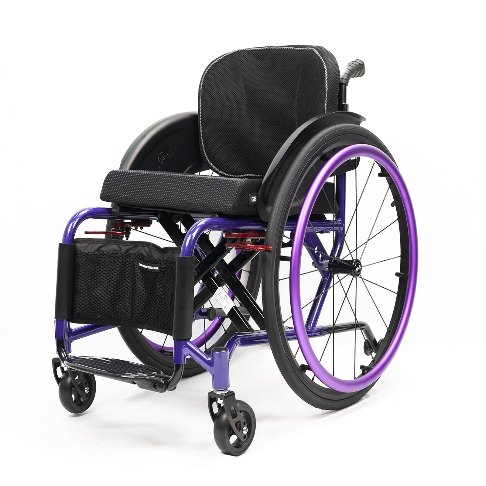 Silla De Ruedas De Transporte Portátil,silla De Ruedas Deportiva Ultraligera Plegable Todo Terreno,sillas De Ruedas Deportivas Y De Ocio,silla De Ruedas Manual De Aleación De Aluminio Autopropulsada(S