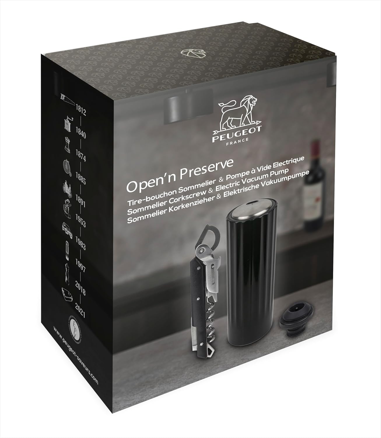Gift box – Preserve Electric Vacuum Pump for Wine and Clavelin Sommelier's corkscrew