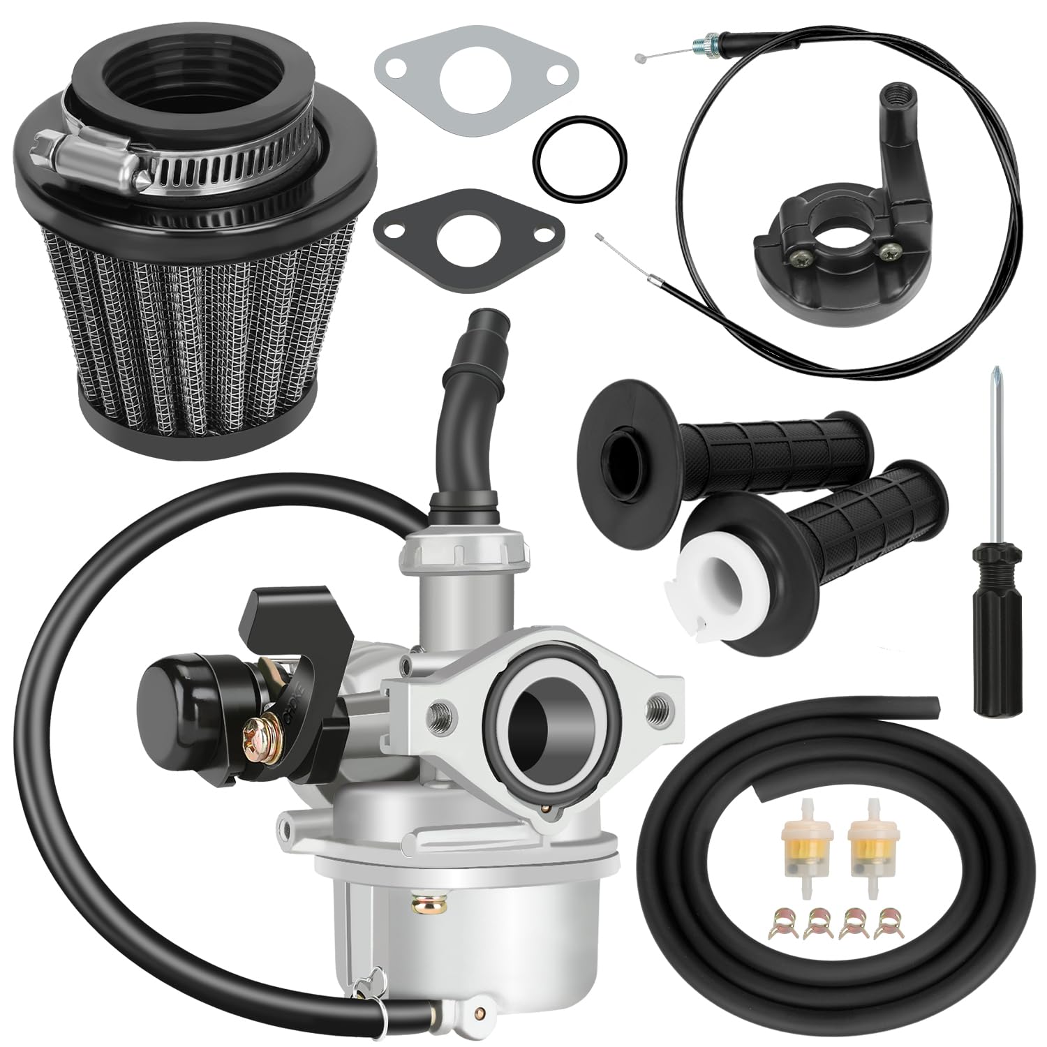 CHII⭐︎ Amazon.com: YOXUFA PZ19 Carburetor 19mm Carb Cable Choke for