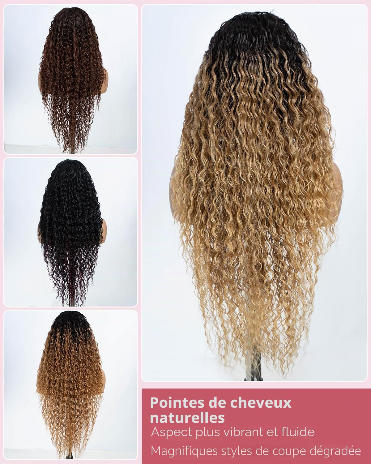 Style Icon perruques Lace Front Wigs Synthetique 71cm Longue Perruque Bouclée Devant En Dentelle Perruque Pour Femmes Fibres Résistantes À La Chaleur