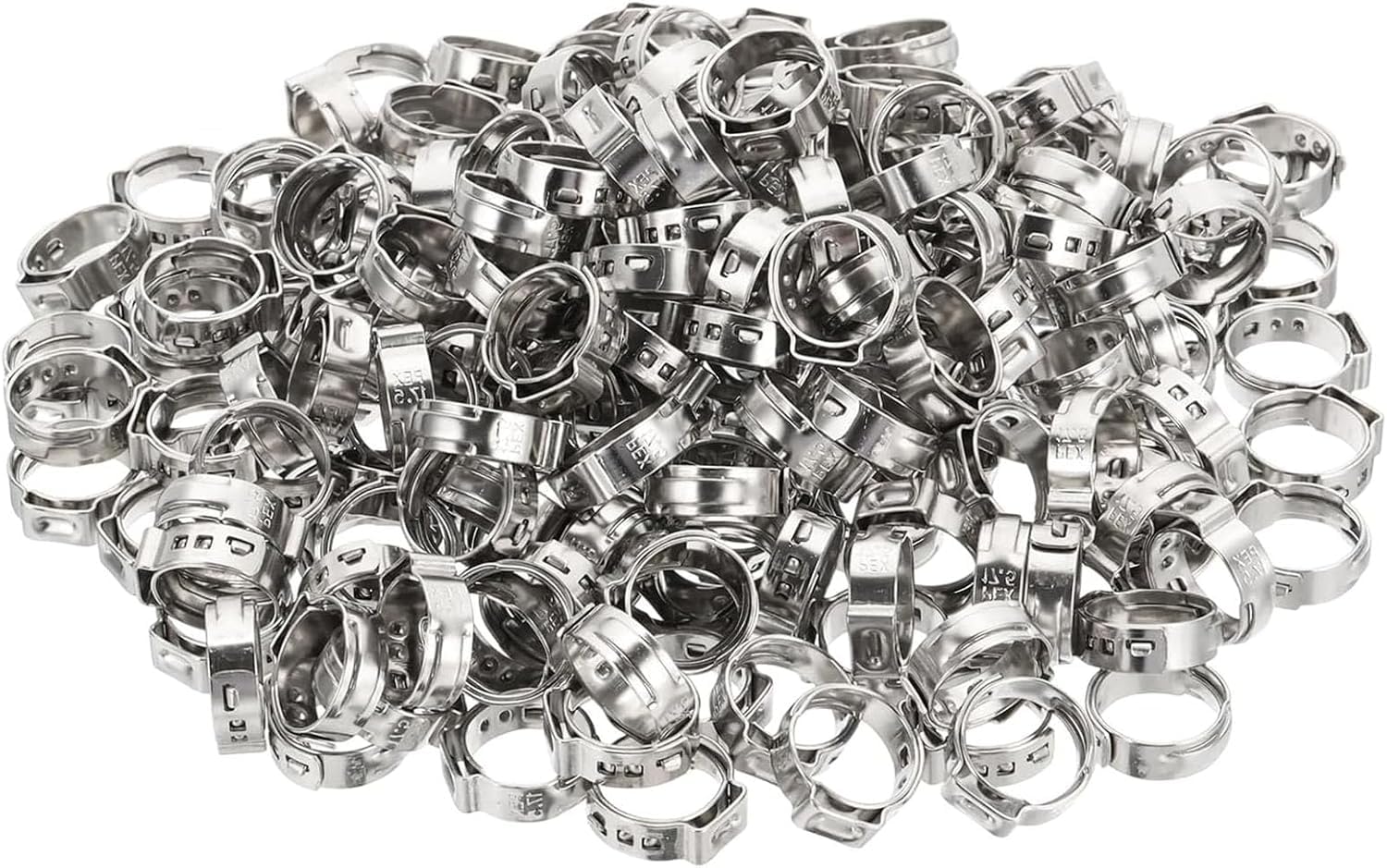 100 Pieces Pex Cinch Clamps Rings,Width 7Mm Suitable