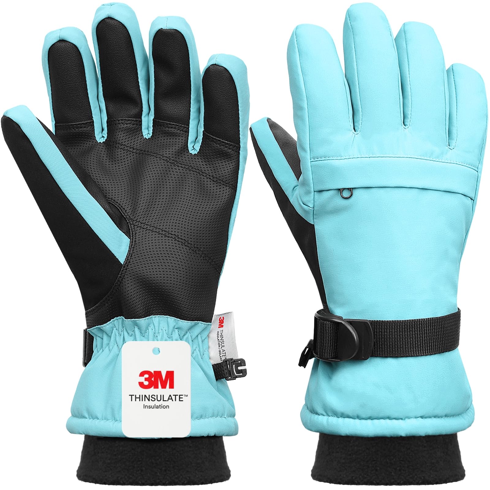 Ski Gloves,Snow Gloves Waterproof Winter Warm Cold Weather Touchscreen Gloves for Parent&amp; Child Kids Skiing,Snowboarding