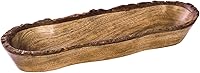 Vista 15 de Bandeja de madera natural, cuenco para servir ensalada, verduras y frutas, bandeja grande y profunda para familia, fiesta