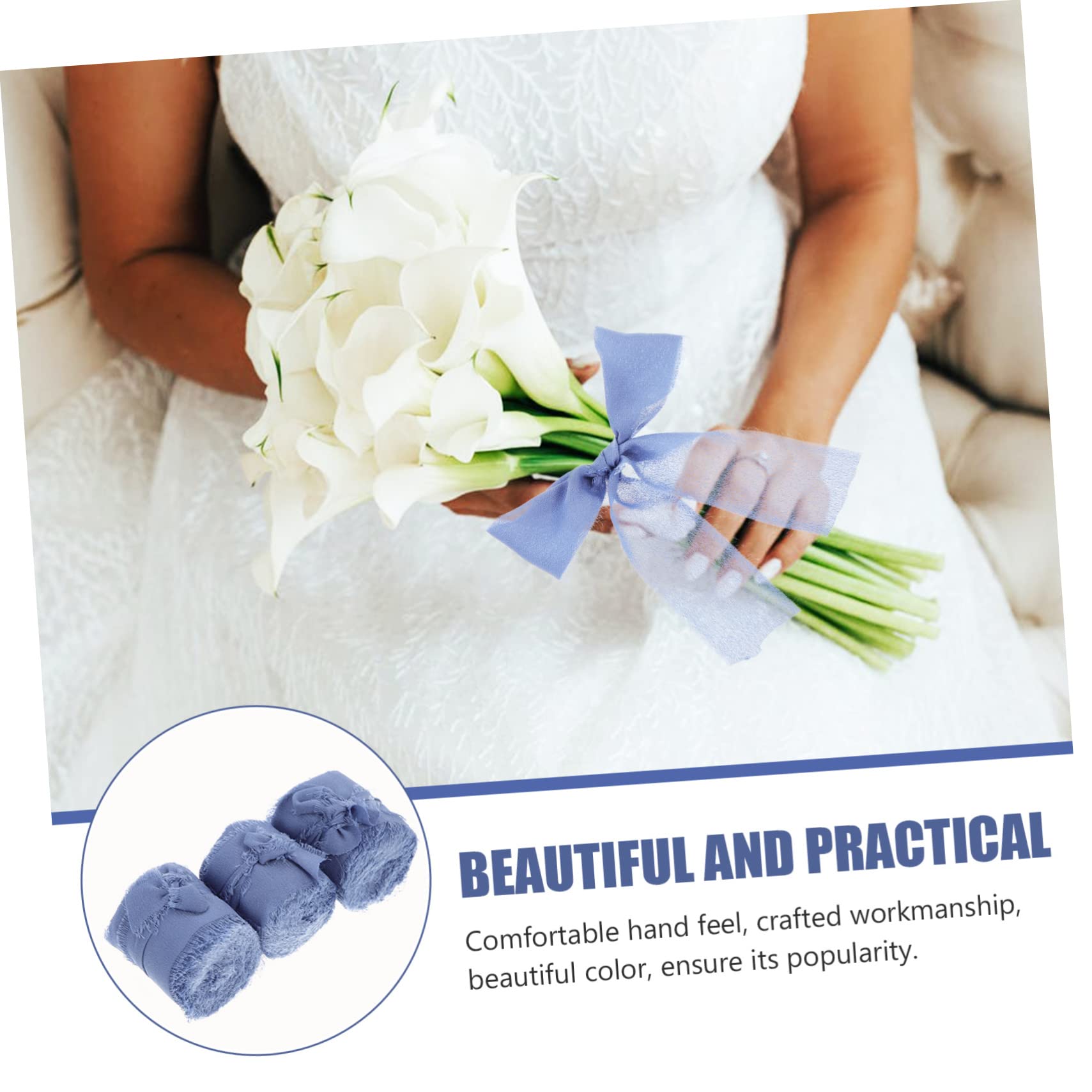 STOBOK 9stücke Zarte Fransenbänder Aus Chiffon Dekorative Und Hochzeitsbänder Wahl Für -projekte Und Kreative Verpackungen Yards
