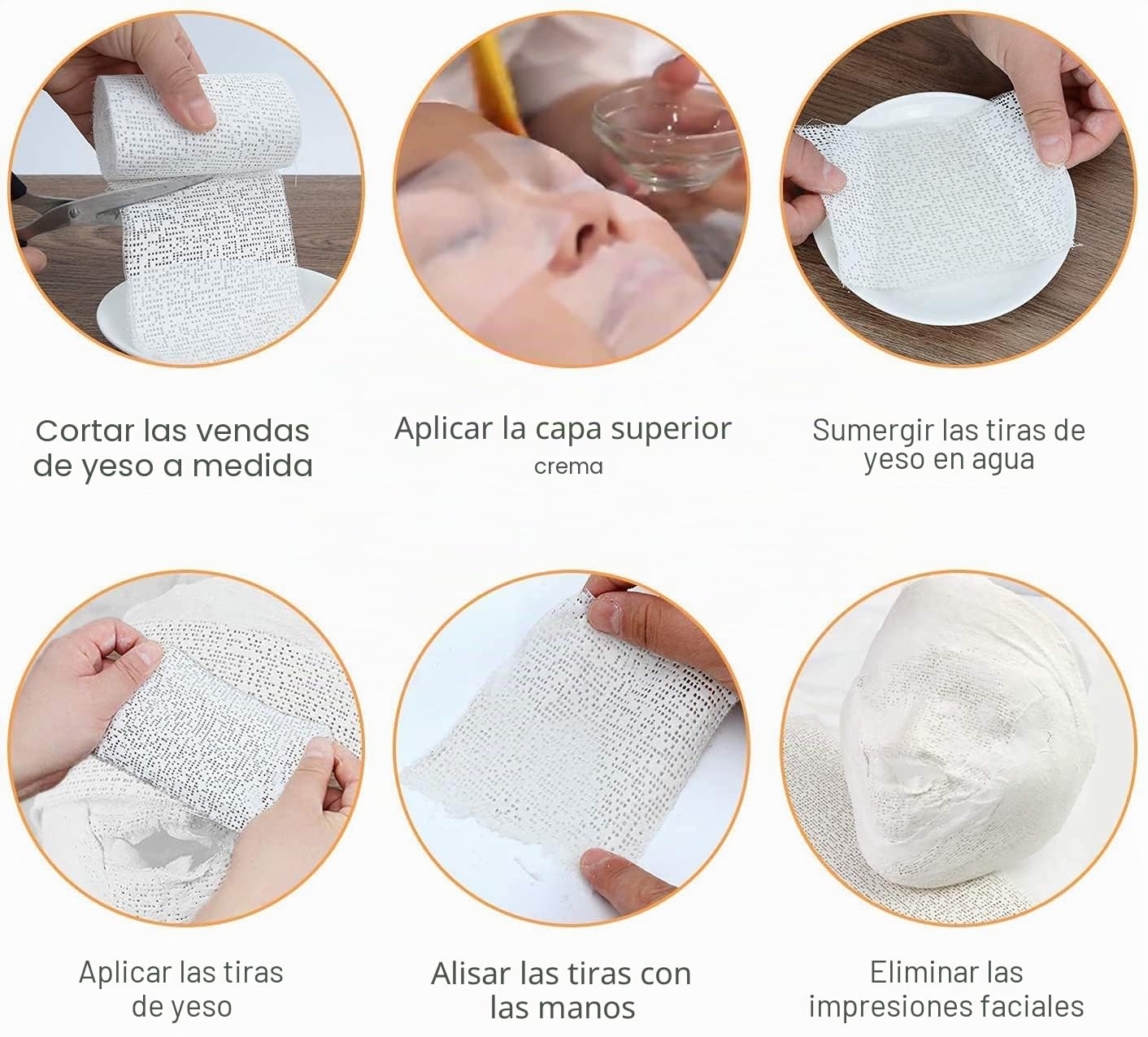 Juego de 10 vendas de yeso para el vientre del bebé, para embarazadas, vendaje de escayola, vendaje para impresión de yeso, vendaje de yeso, vendaje de yeso para bebés, vientre,