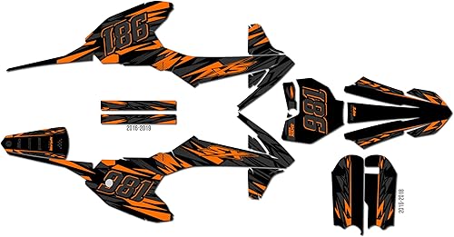 Miniatura 13 de Kit de gráficos para KTM 50SX MINI SX50 (2020-2023) Serie Twitch Teal 16 Mil - Adhesivos para motocicleta Dirt Pit Bike Motocicleta, accesorios