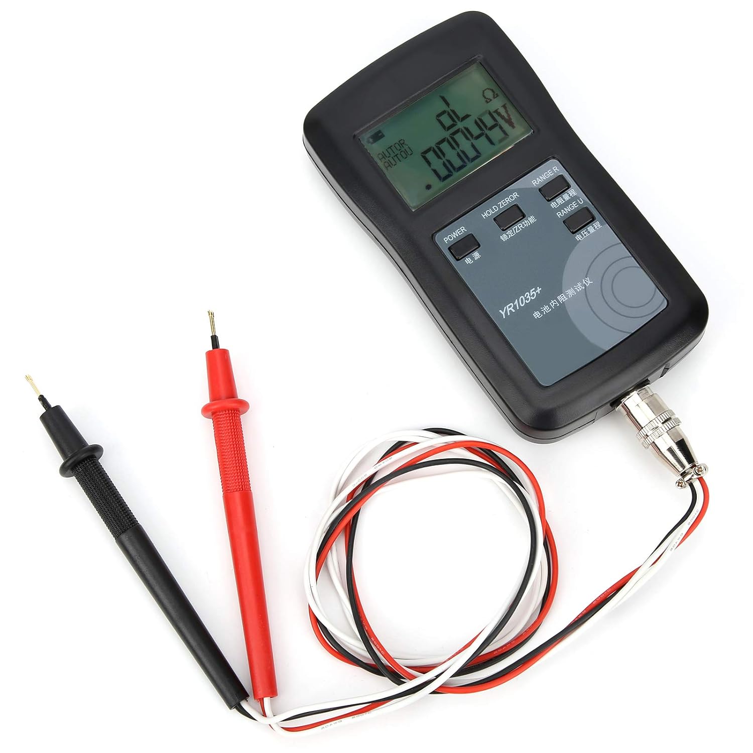 4-Wire 1Khz AC Battery Internal Resistance Tester Ohmmeter Analyzer Meter 0.00001 Resolution 200 Range 99.999V Voltage for Lithium Lead NiMH NiCd Batteries