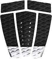 Vista 15 de Abahub 3 almohadillas de tracción de EVA para tabla de surf con patín para patinetas, tablas de surf, funboard, tabla de pescado, Naranja