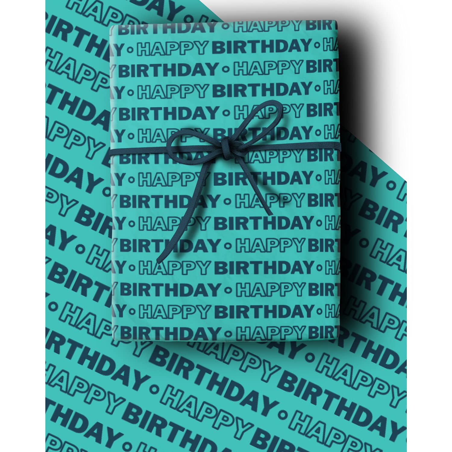 4 x Birthday Wrapping Paper for Men 84cm x 60cm Sheets with FREE