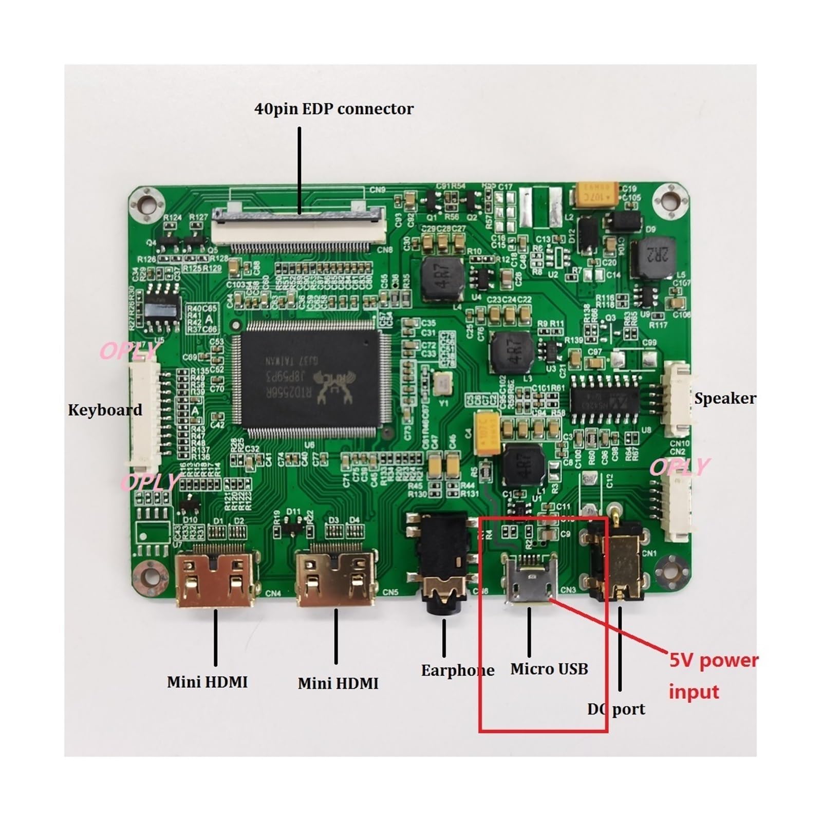 Pannello Dello Schermo B173HAN04.7 1920X1080 17,3 "Custodia In Metallo Cover Posteriore Shell Kit Driver EDP | Scheda controller EDP Mini 2 Micro USB compatibile con HDMI(EDP2H board)