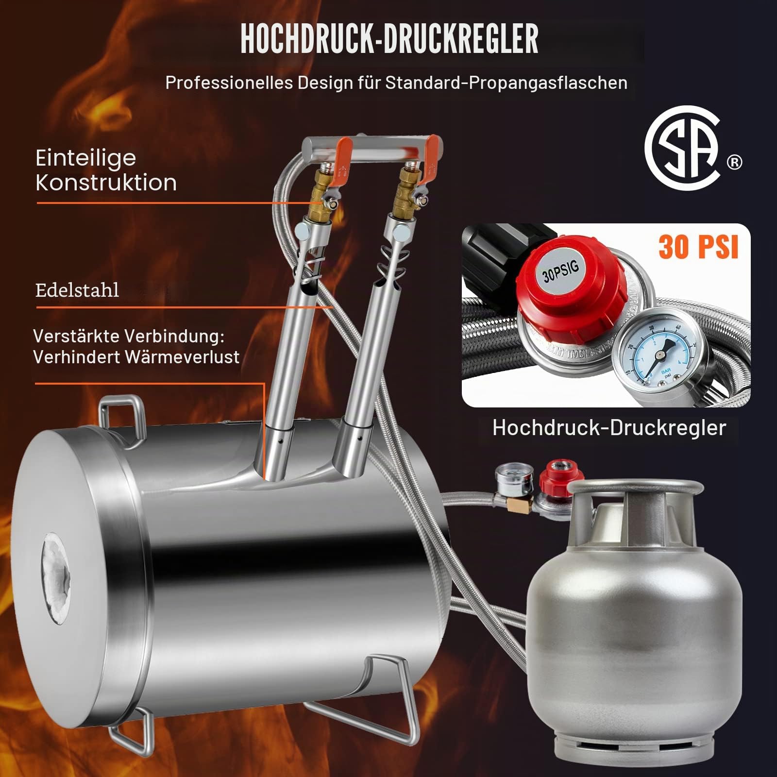 VEVOR Schmelzofen-Propan-Schmiede, 12 kg große Kapazität, Gießerei, Schmiede mit Tiegel und Zange, Edelstahlschmelze, für Metallschrott-Recycling, Gold, Kupfer, Silberguss