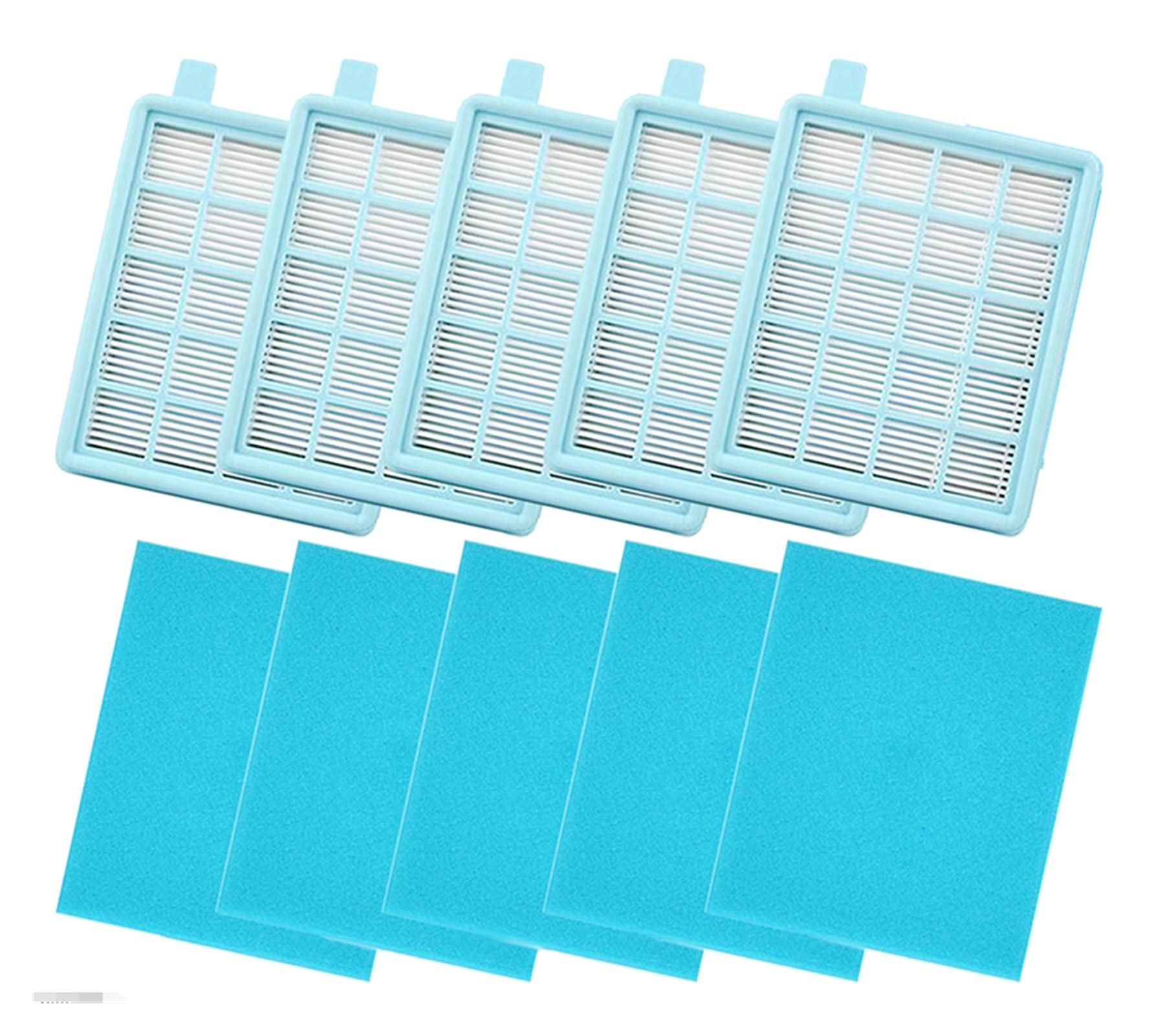 GeRRiT Filtros Hepa Aptos for FC8470 FC8471 FC8472 FC8473 FC8474 FC8476 FC8477 Accesorios for aspiradoras Kit de Repuesto Durapur (Color : 5 Sets)