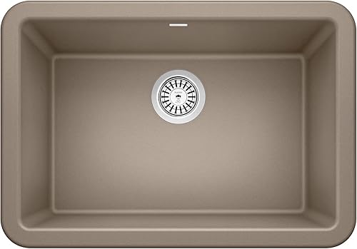 Vista 103 de Blanco Ikon Silgranit - Fregadero de cocina, 27x19x9, negro carbón