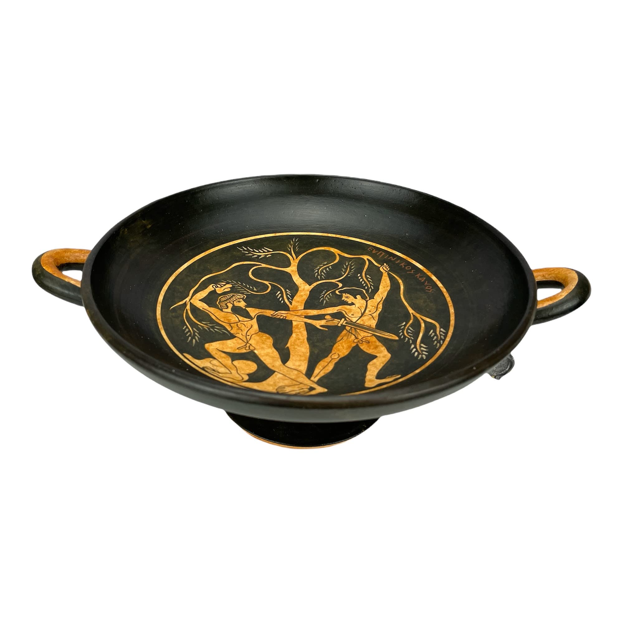 Teseo & Cina Attico rosso-Figura Kylix Mitologia Greca Vaso 490 480 BC Copia