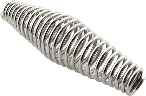 LQ Industrial Acero inoxidable BBQ Heavy Duty Cool Touch Estufa Fumador Primavera Mango Coil Grip