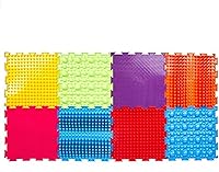 OrthoDon Sensory Massage Mat: Orthopedic Puzzle Floor Game Mat for Kids & Adults - Modular Foot Stimulator