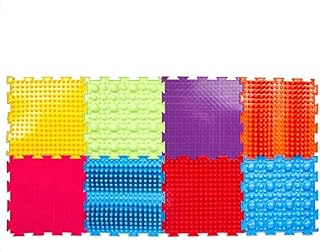 OrthoDon Sensory Massage Mat: Orthopedic Puzzle Floor Game Mat for Kids & Adults - Modular Foot Stimulator