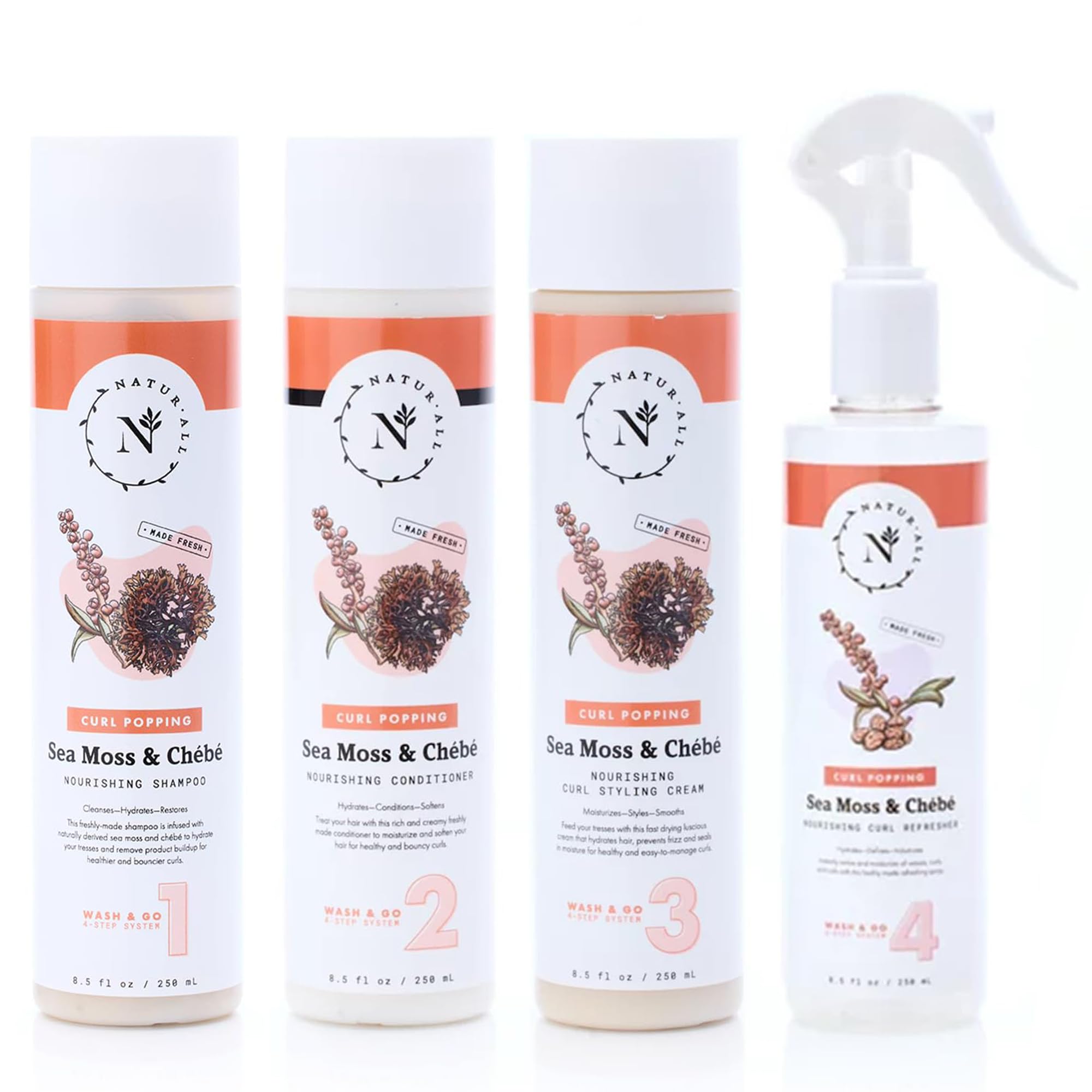 Amazon.com : NaturAll Shampoo and Conditioner Set with Styling