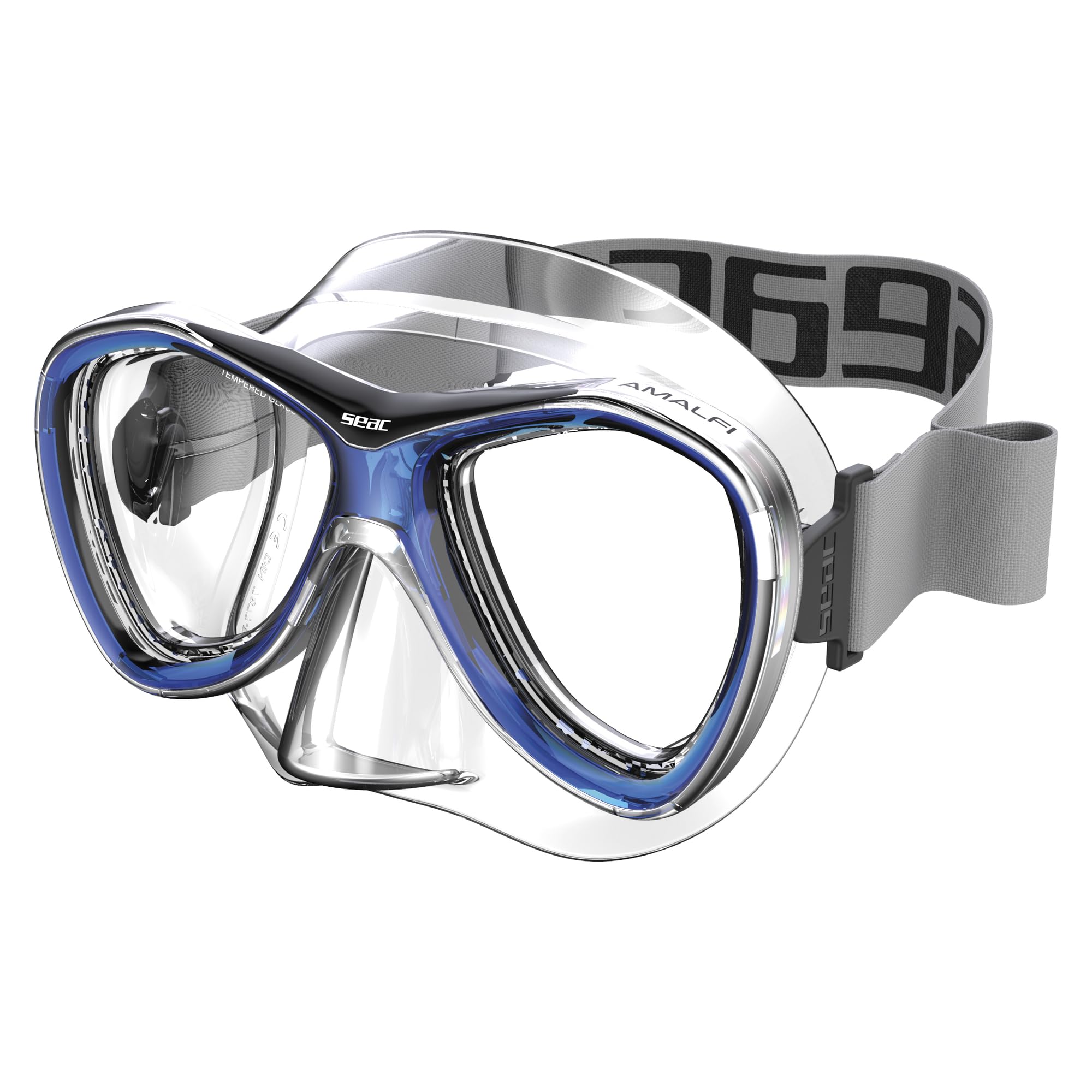 SEAC Amalfi, Silicone Snorkeling Mask with Double Lens