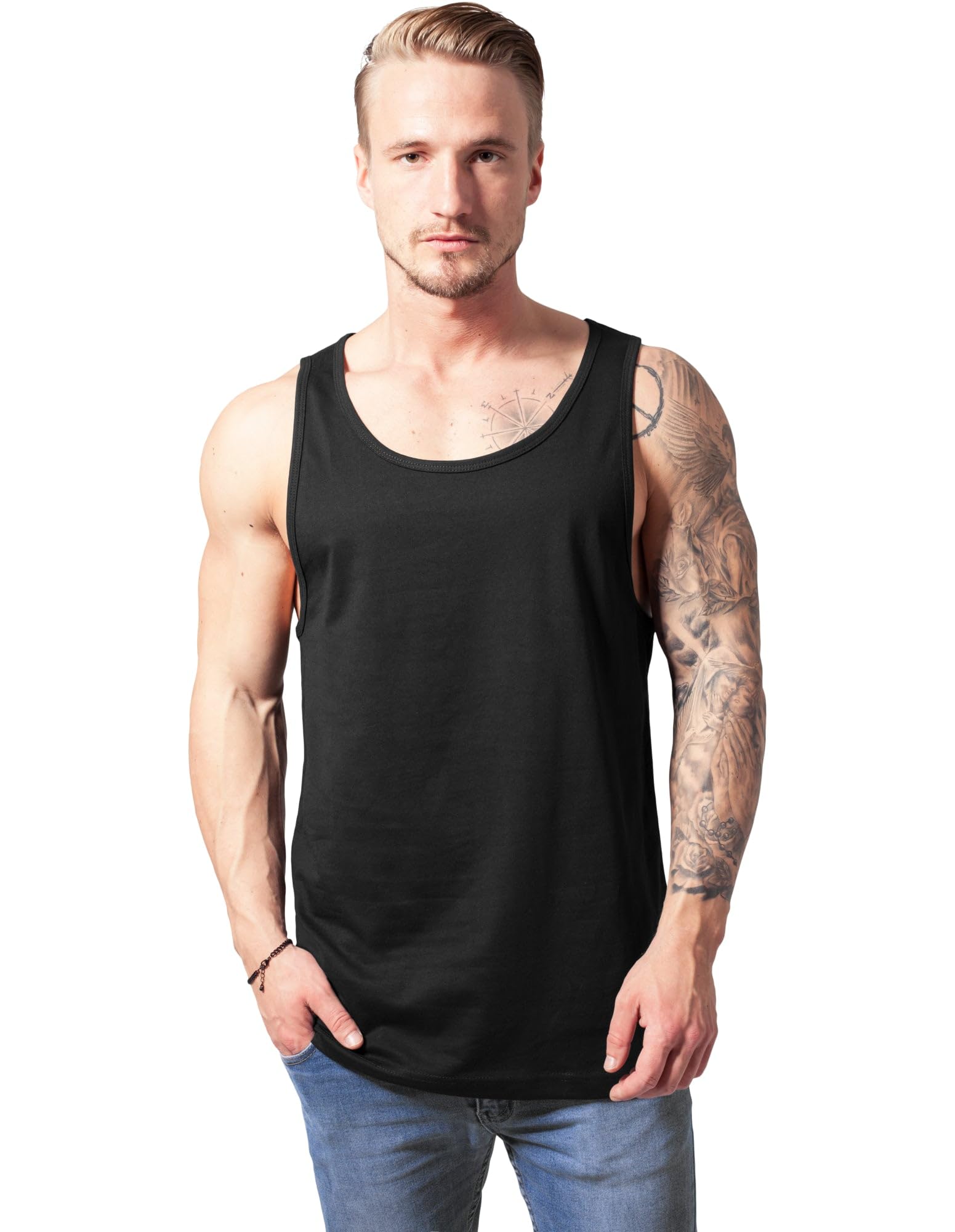 Urban Classics Camiseta de Tirantes para Hombre, Camiseta sin Mangas, Casual Tank Top Deportivo, Tallas S - XXL