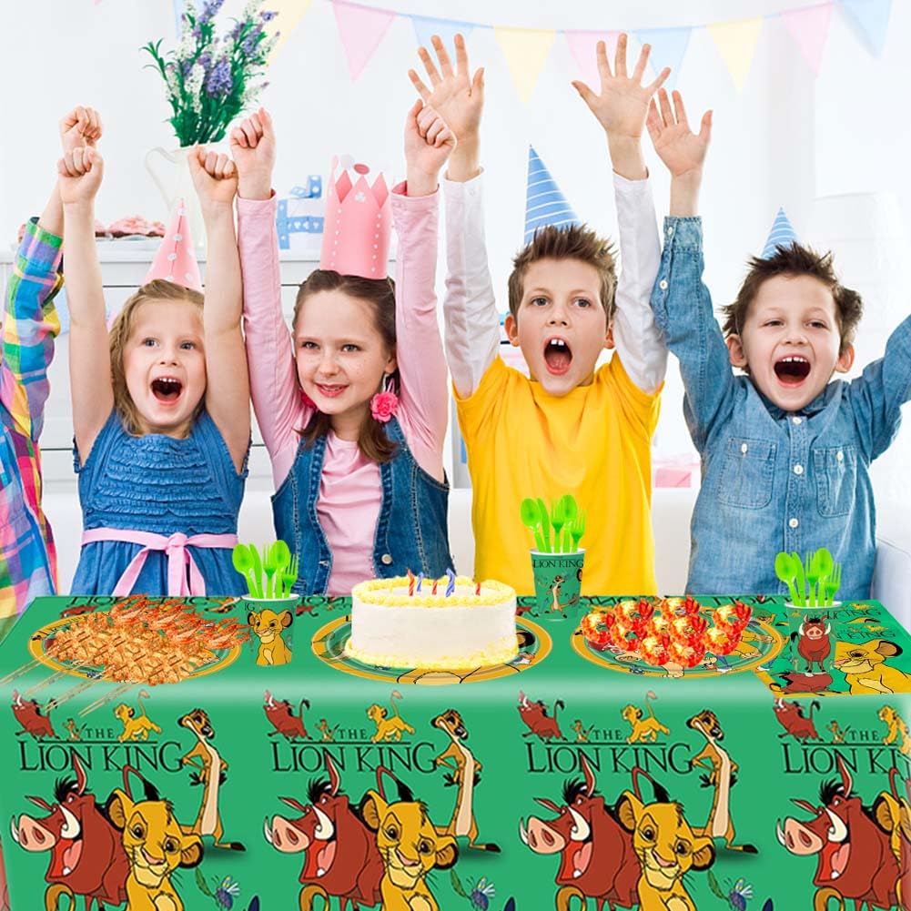 Set Stoviglie Feste Re Leone 41 Pezzi - Piatti, Tazze, Tovaglie Per Compleanno - Foto 11